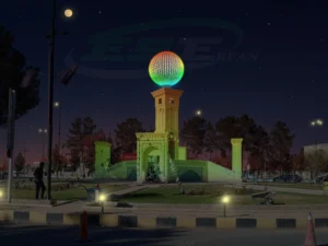 مشروع الكرة المضاءة في ساحة الإمام