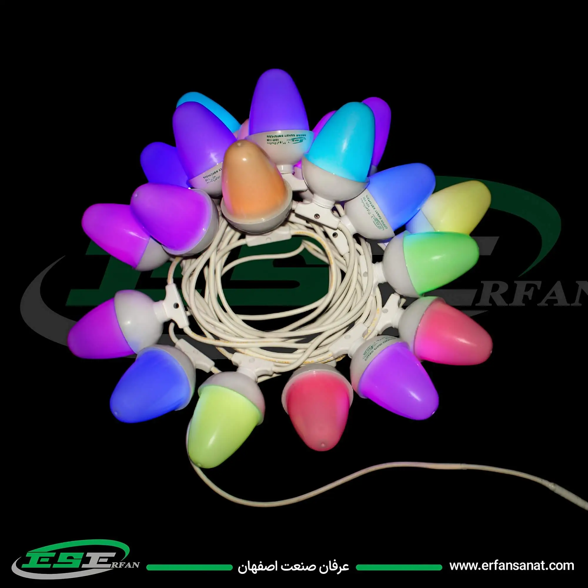 ریسه بلوطی هفت رنگ