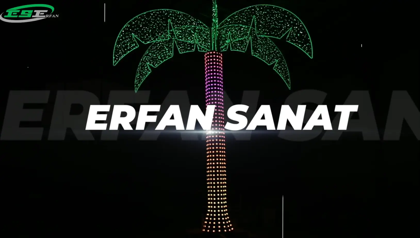 درخت نوری آتریسا ( نخل نورانی آتریسا ) محصولی از شرکت عرفان صنعت اصفهان 