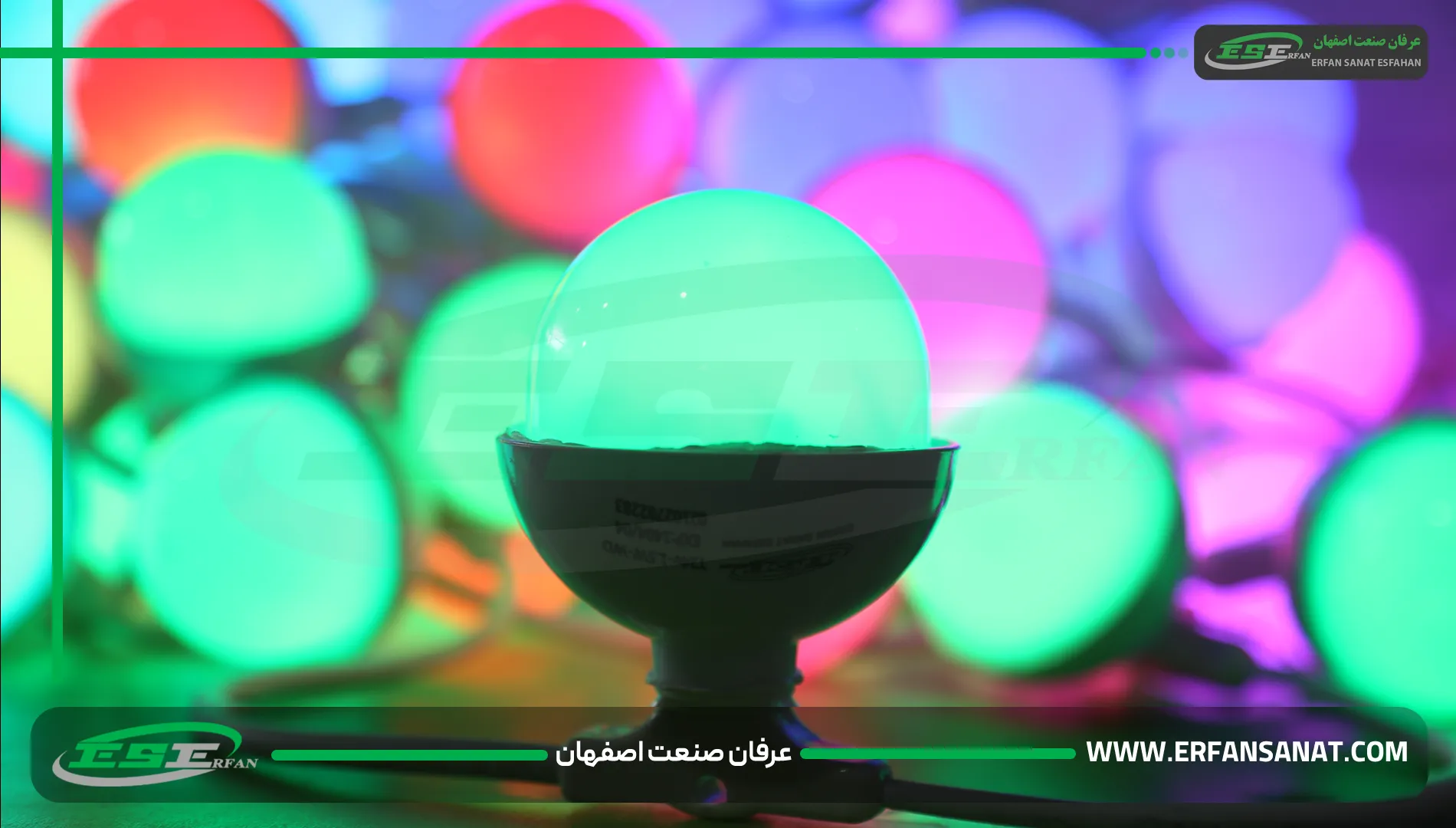 نمای نزدیک ریسه فندقی فول‌کالر با طراحی مقاوم و ضد ضربه