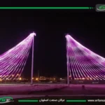 هرم نورانی فول کالر در میدان امام خمینی رفسنجان ساخت شرکت عرفان صنعت اصفهان