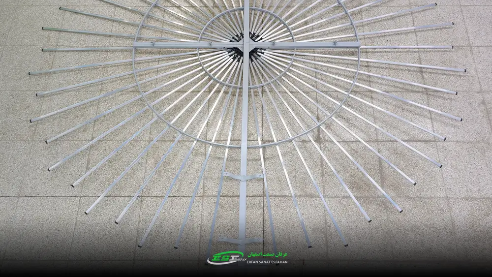 شاسی فلزی المان نوری 48 پره از پشت