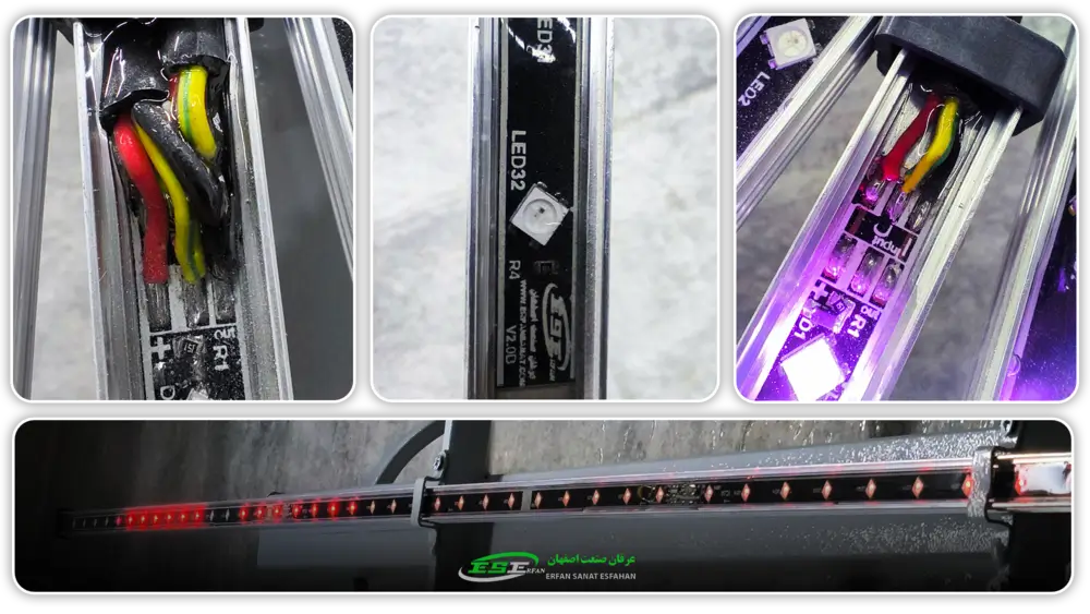 نمای نزدیک از شاخه های خورشید نما 48 پره