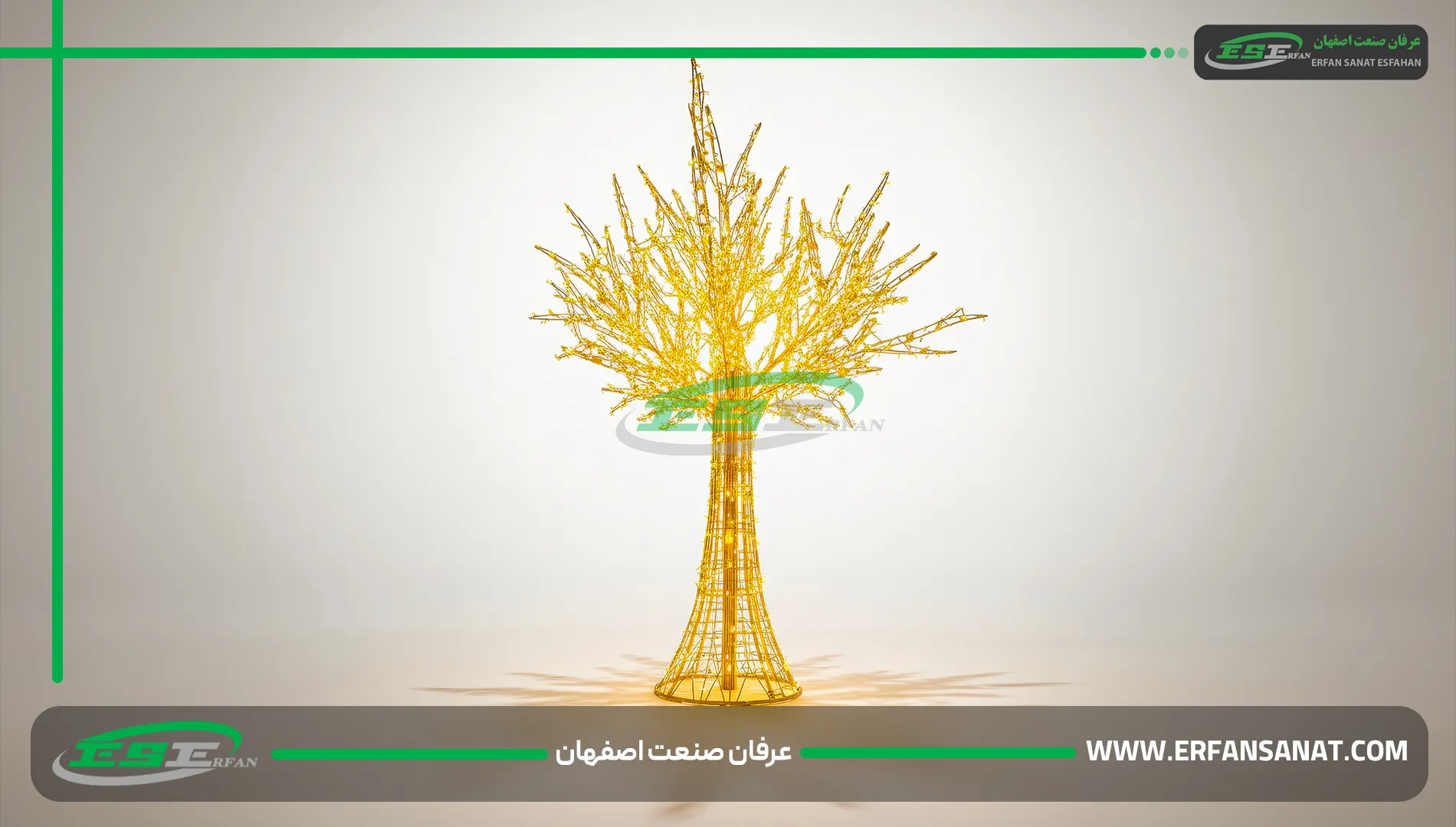 درخت نوری طلایی
